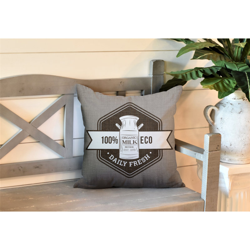 Coussin intérieur / extérieur Macdonald Farm House, L 15 po x H 15 po, Ombre