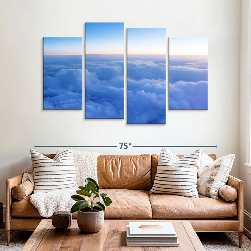 Alvord, ciel bleu, nuages, H 42 po x l 68 po