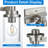 Modern Vanity Lighting Fixture With Clear Glass Shade, E26 Socket, For Bathroom, Kitchen, Bedroom, Hallway-1130747795-1130747806-1130747801