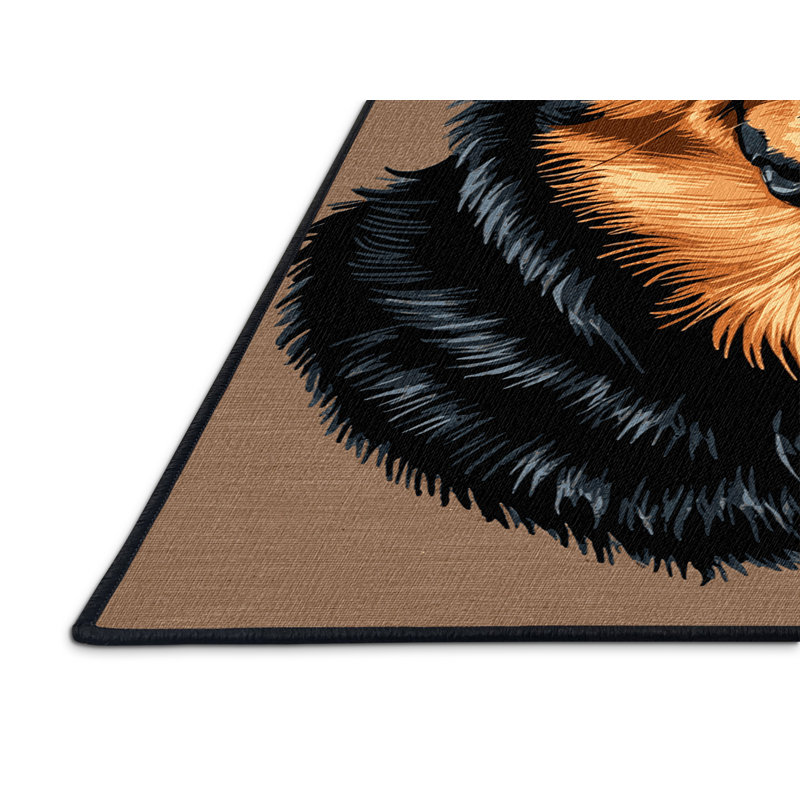  Washable Rottweiler Dogs Area Rug, Rectangle 2' x 3'