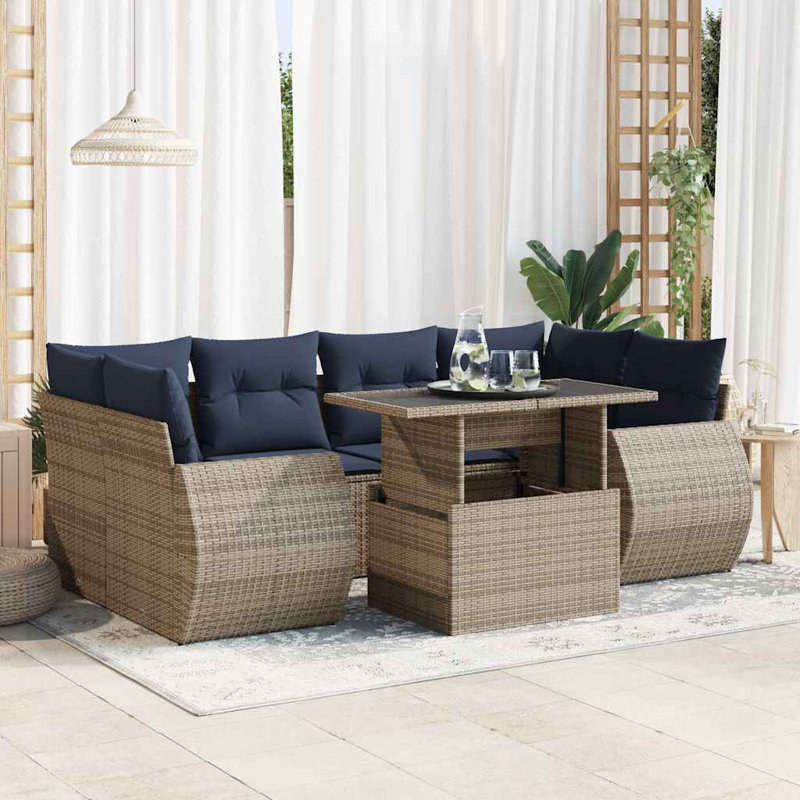 55cm Wide Patio Sofa with Cushions
