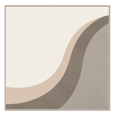 Machine Washable Carlstadt Minimalist Rug in Beige – Beige Binding