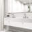 Wythe Widespread 3-Hole Bathroom Faucet, 2-Handle High Arc With Cross Knob Handles In Brushed Nickel-62421221