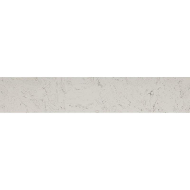 Couvre-meuble-lavabo en pierre d'ingénierie blanche 21 po x 4 po x 0,79 po LustreLine Carrara, Blanc de Carrare