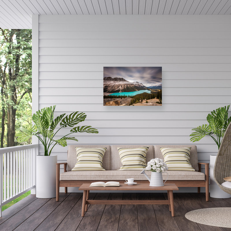 «Moody Peyto Lake» sur impression sur toile, H 16 po x l 24 po