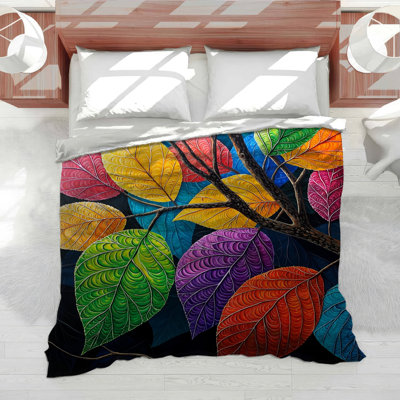 Édredon Rainbow Leaves