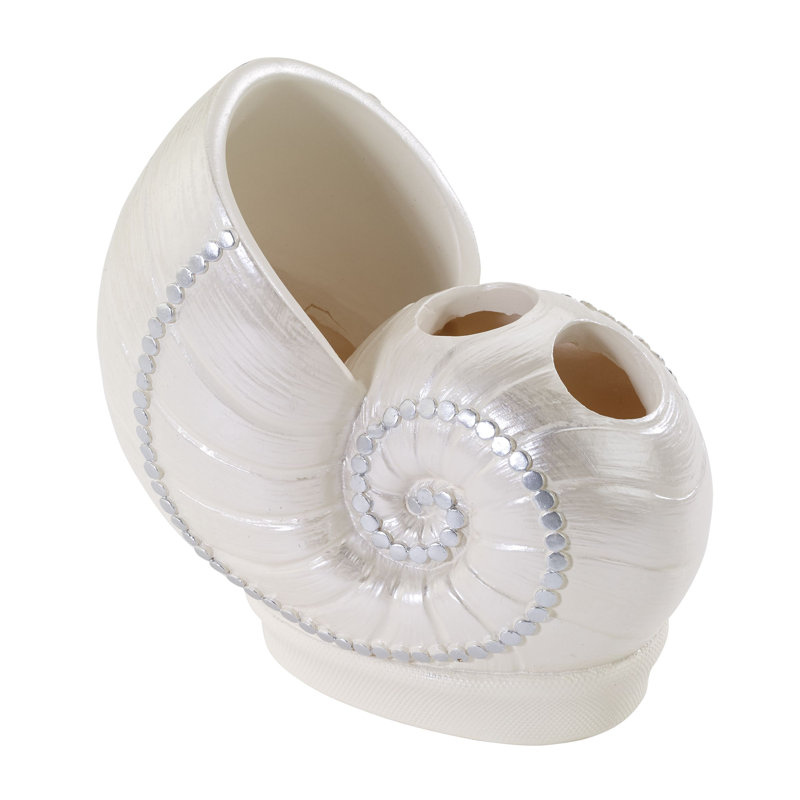 Sequin Shells Bath Toothbrush Holder