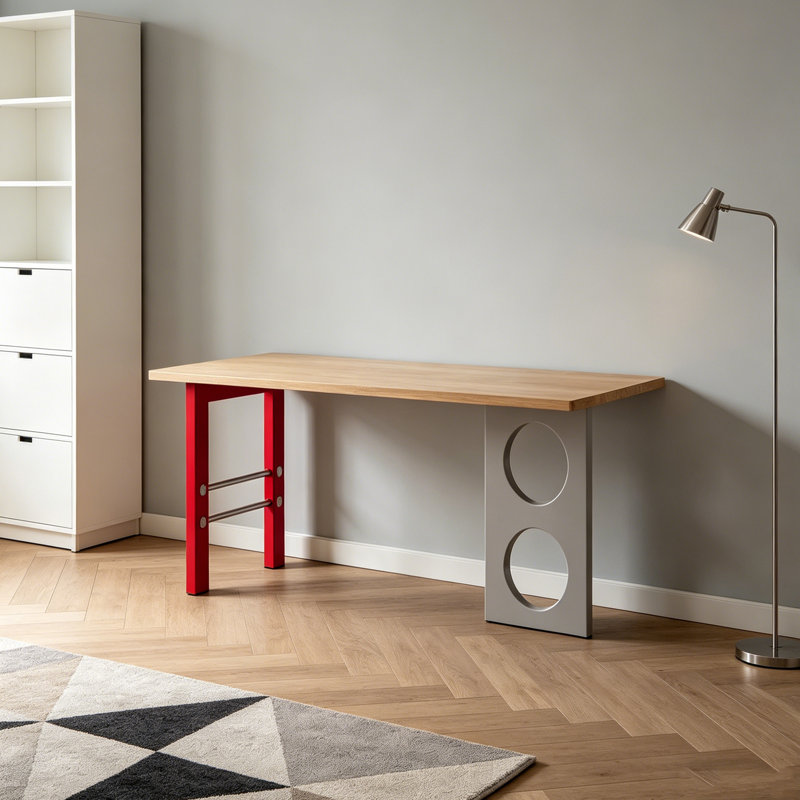 Bureau multifonctionnel Modern Art Design, H 29,52 po x l 55,11 po x P 27,55 po