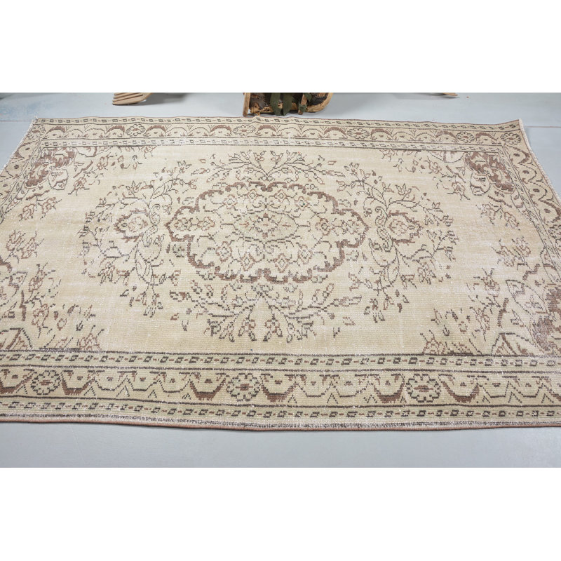 Brown Antique Rug, Antique Rugs, Turkish Rugs, Bedroom Rugs, 5.4x8.4 ft Large Rugs, Vintage Rugs