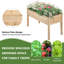 Rectangle Wood  Planter Raised Bed-227095613