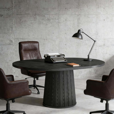Table de conférence, table de bureau ovale élégante