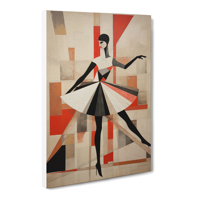 Ballet Dancer Constructivism No.3 - No Frame Print, 60cm H x 40cm W x 3cm D