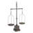 Iron Decorative Scale - 20" x 10" x 49" - Rusty