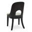 Chaise d'appoint Rhoda en noir / gris