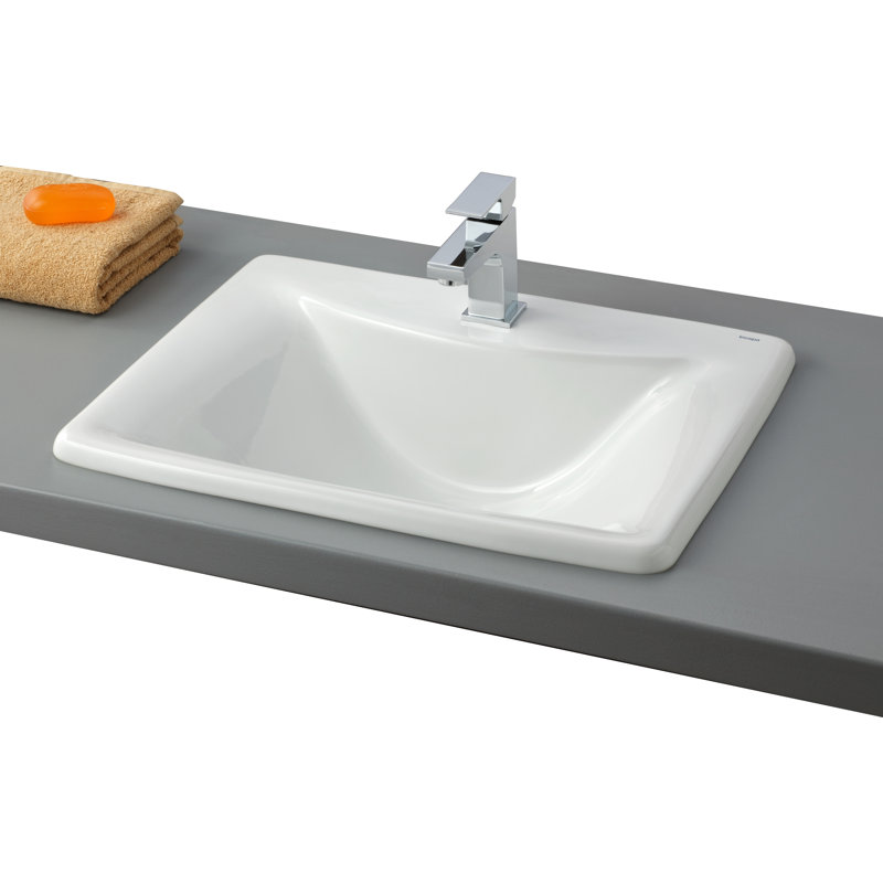 Cheviot Products 17.62'' White Vitreous China Rectangular Bathroom Sink