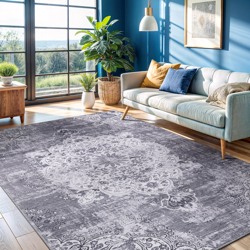 Koressa Washable Indoor Rug, Rectangle 7'10" x 10'