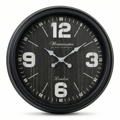 Horloge murale de style campagnard de 20 pouces Westminster