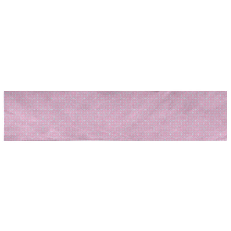 Chemin de table Avicia, 90 po x 16 po, Polyester, Rose / Mauve