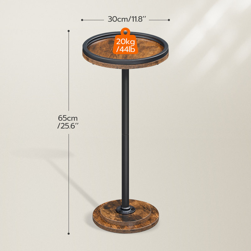 Adalynn 25.6'' H Small Round Side Table