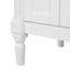 Meuble-lavabo moderne de 30 pouces, structure en bois massif et panneau de fibres à densité moyenne, 2 portes et 3 tiroirs, conception à fermeture en douceur, tablette ajustable en forme de U, lavabo en céramique, ensemble d'armoires de rangement pour salle de bain, conception moderne et élégante-123654692-123654691