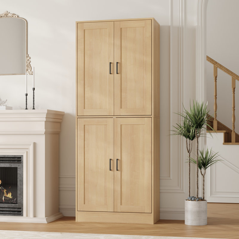 Armoire de cuisine, armoire de rangement de 71 po de hauteur avec portes, huche de cuisine avec rangement pour la cuisine, la salle à manger