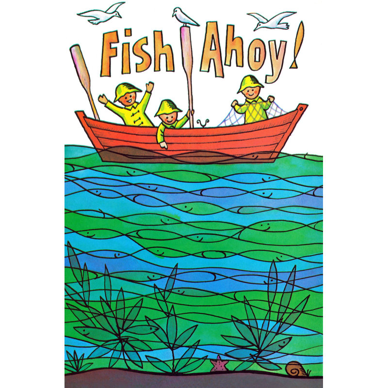 Fish Ahoy - Wrapped Canvas Print, 91cm H x 61cm W