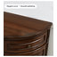 Buffet courbé en bois massif de style rétro-912799552