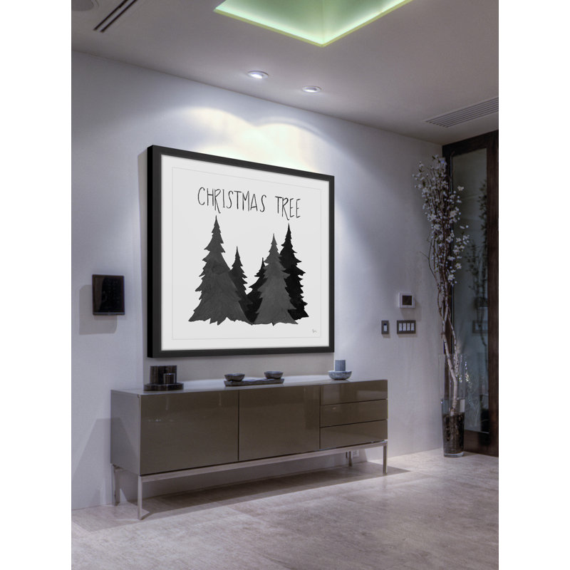 « wait trees », reproduction d’art encadrée, 32 po x 32 po
