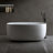 Modern Durable Independent Stone Resin Bathtub For Small Households