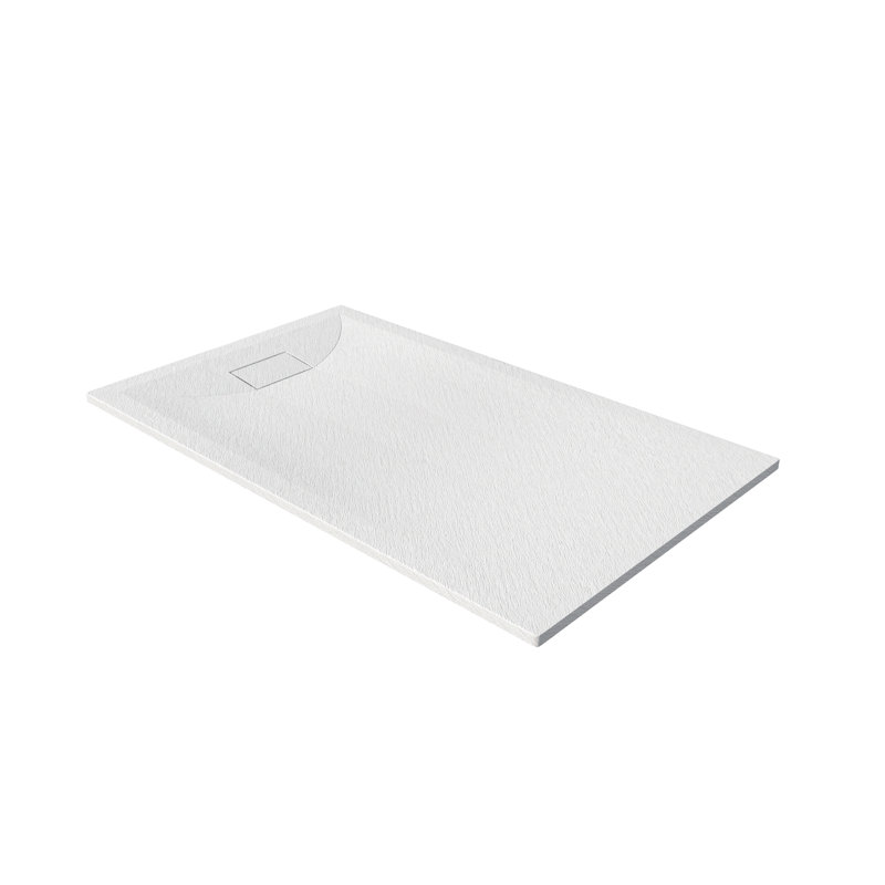 Base de douche 60 po L 60 po x L 36 po Curbless avec drain gauche / droite, texture antidérapante et structure durable