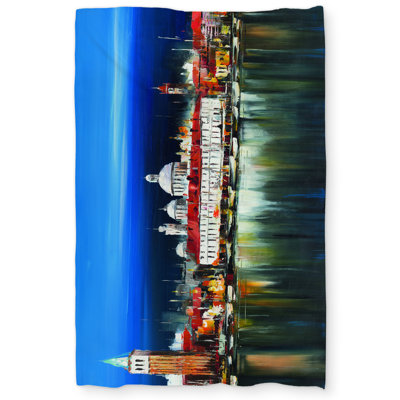 City by Night Gray Duvet Cover - Elegant Living Room Decor