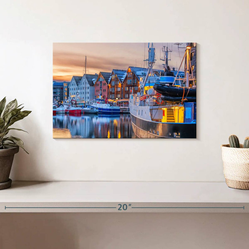 Mehar Boats At Tromso Port, 8" H x 12" W