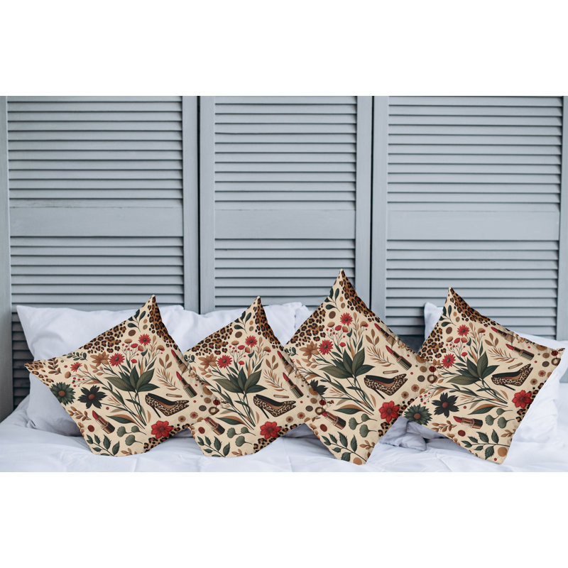 Fabric Reversible Throw Pillow, 18"H x 18"W