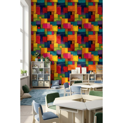 Papier peint décoratif géométrique
