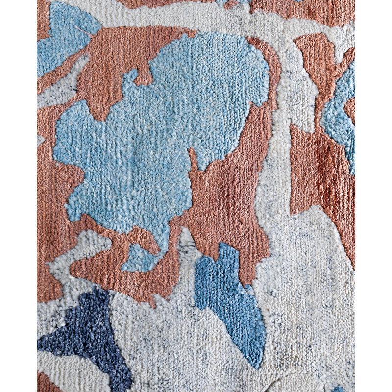 Overdyed One-of-a-Kind Rectangle 9'2" X 12'3" Hand Knotted Area Rug