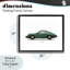 Cadre flottant vert, modèle de voiture rétro, design par Mark Rogan-992693124-992693128