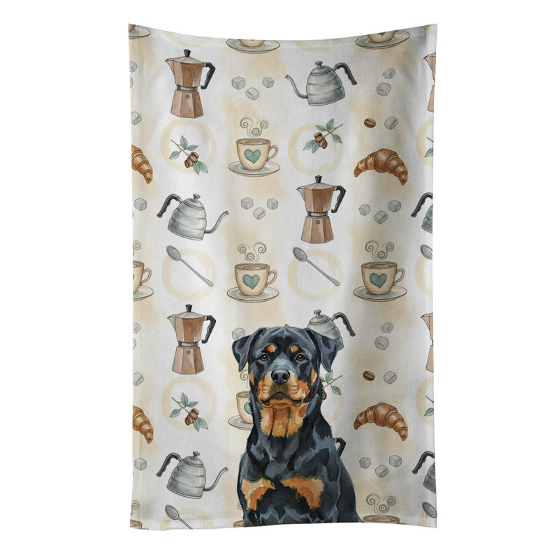 Serviette de cuisine Coffee Bar, Rottweiler