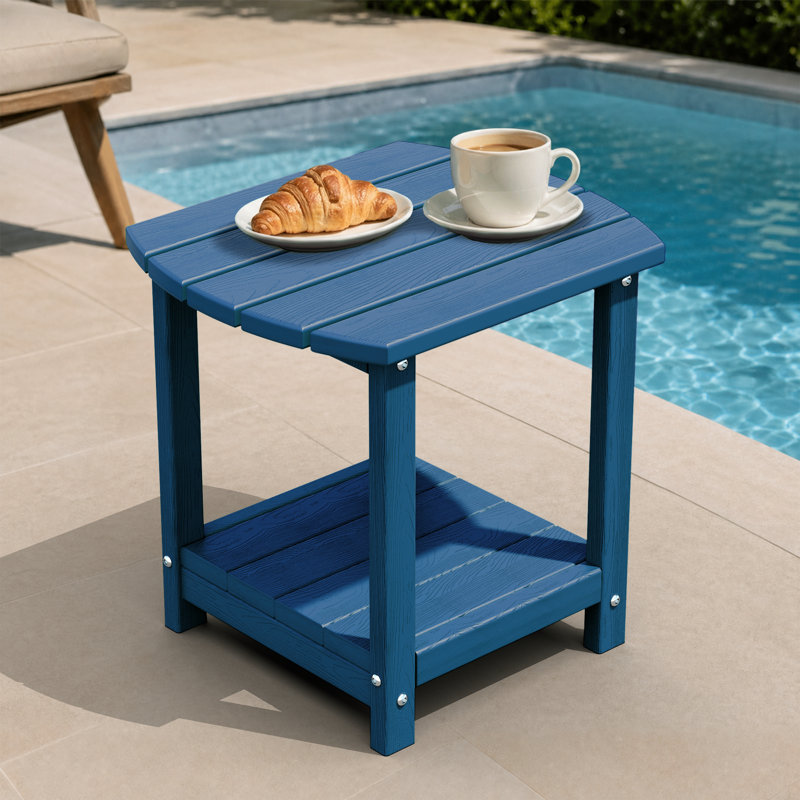 Table de bout d'extérieur en PEHD Adirondack, Marine