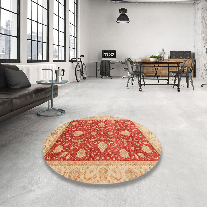 Tapis abstrait 4056, Rond 4 pi
