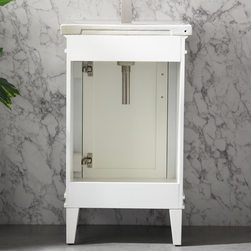 Ensemble de meuble-lavabo simple 20 po Reynaldo, Blanc