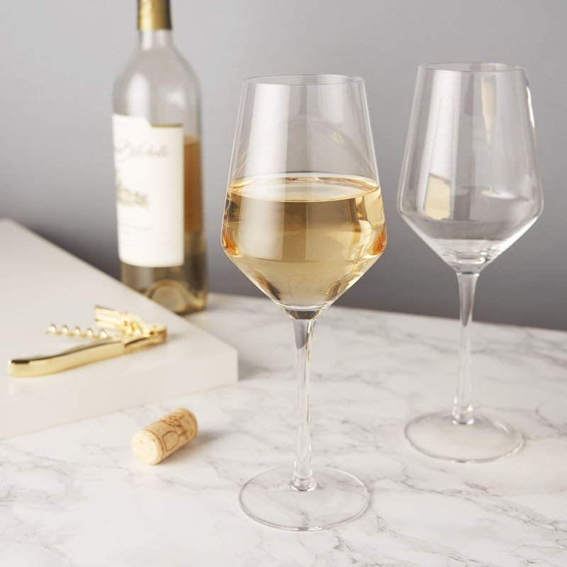 Raye Angled Crystal Chardonnay Glasses