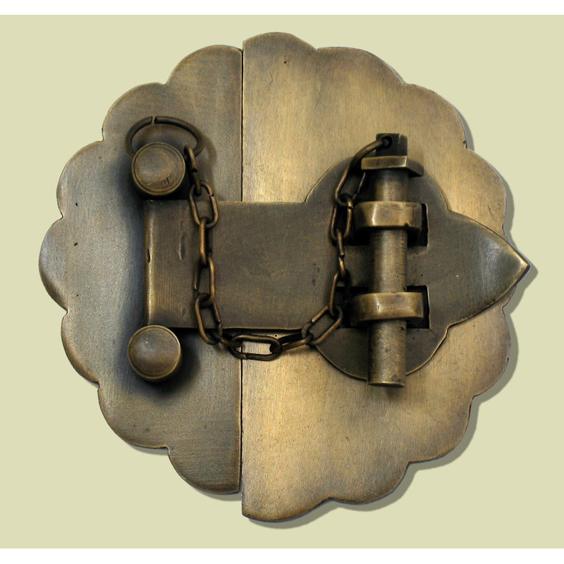 Loquet à plaque arrière festé