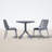 Farrah 2-Person Square Plastic Patio Dining Set with Stackable Chairs-2117594709