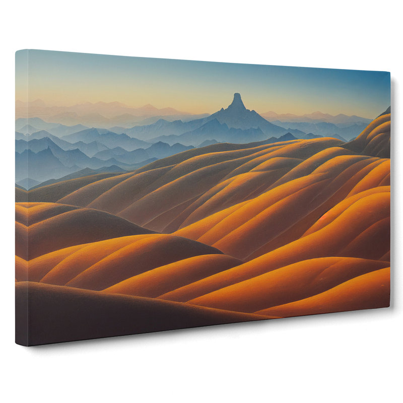 Excellent Mountain Landscape - Wrapped Canvas