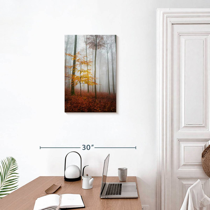 Paysage d'automne brumeux Alvord, H 24 po x l 16 po