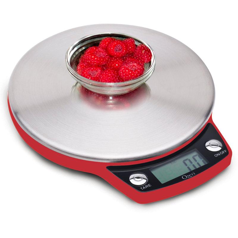 Ozeri Precision Pro Digital Kitchen Scale, Red