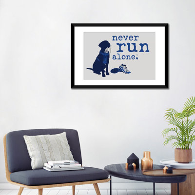 «Never Run Alone», impression sur toile