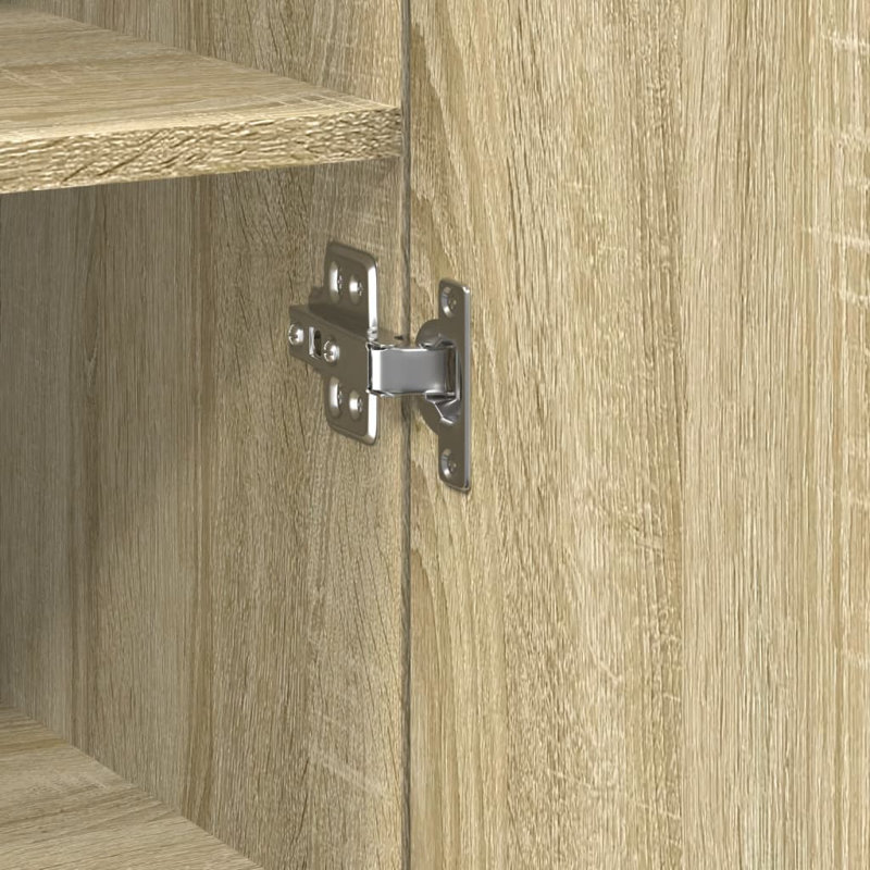 Highboard 50X42.5X185 Cm Engineered Wood, Sonoma Oak