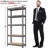 Tevis 60" H x 27.5" W x 12" D 5 Tiers Boltless Adjustable Storage Shelf Goods Rack-1090805074