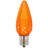 Vickerman C9 LED Orange Faceted Replacement Bulb, Package Of 25
